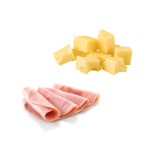 ham slices and cheese